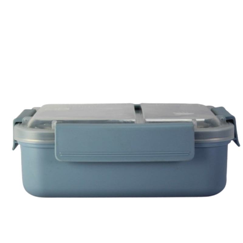 Dual-Compartment Leak-Proof Stainless Steel Lunch Box – Ideal for Kids, College & Office