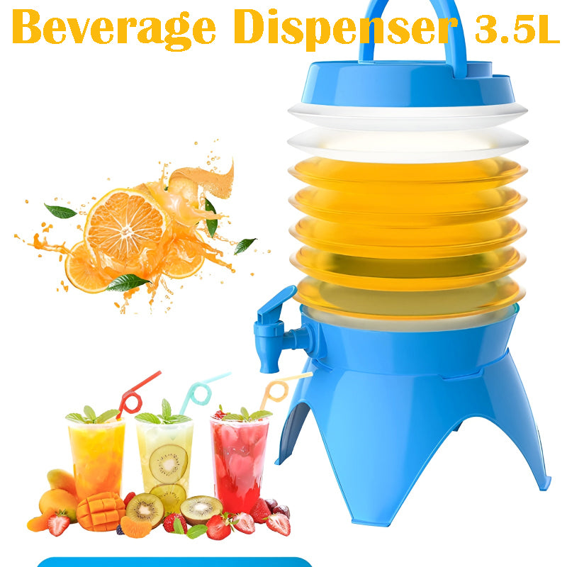 3.5-Liter Mini Portable Foldable Beverage Dispenser – Multi-Purpose, Compact & Easy-to-Carry