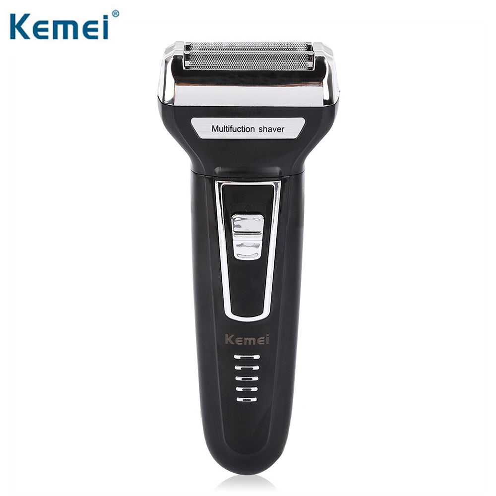 Kemei KM-6558 Professional 3-in-1 Electric Shaver – Precision Nose Hair & Beard Trimmer