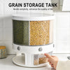 10Kg 6-In-1 Rotating Kitchen Food Storage Container – Space-Saving Organizer