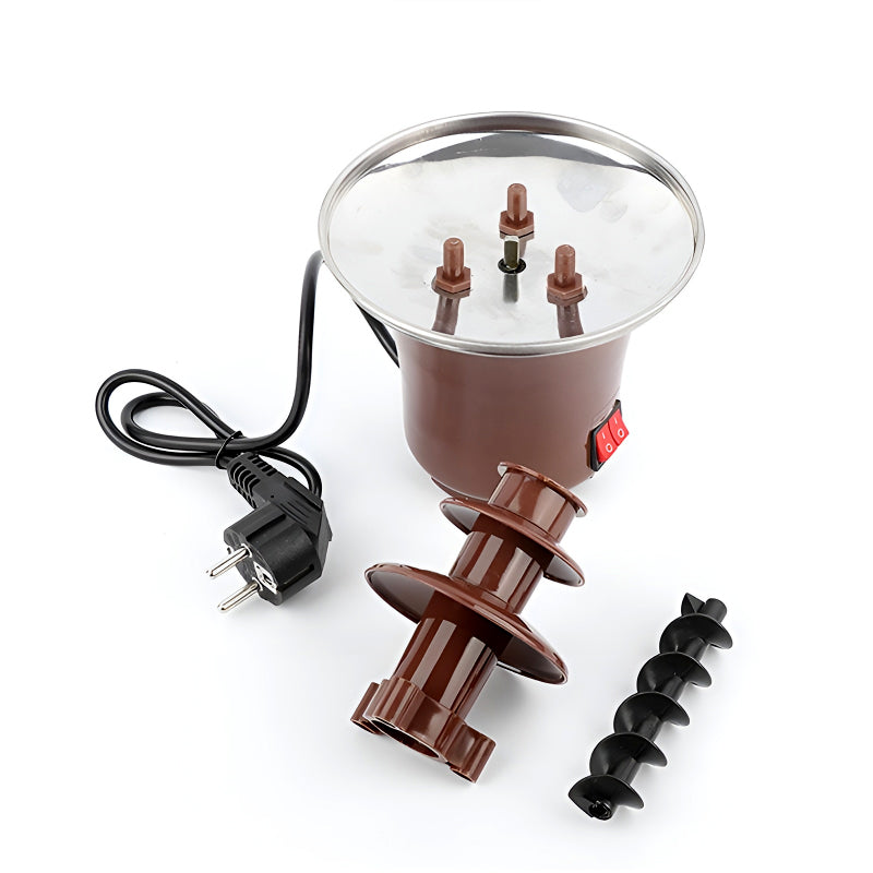 BD-017 Electric 3-Tier Mini Chocolate Fondue Fountain – Elegant Dessert Centerpiece