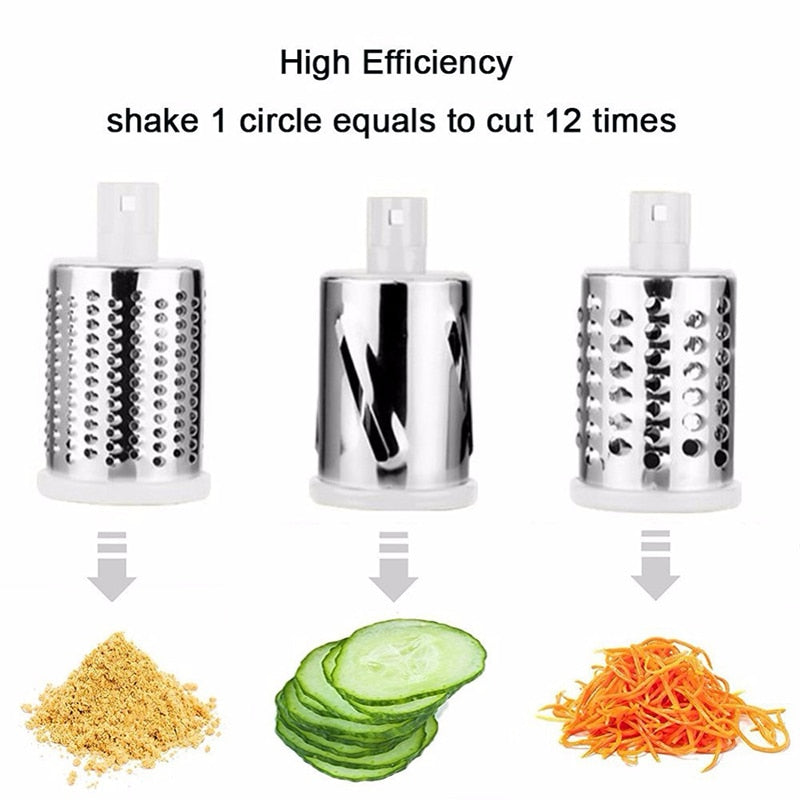 Multifunction Kitchen Slicer & Grater – 3-in-1 Vegetable Cutter