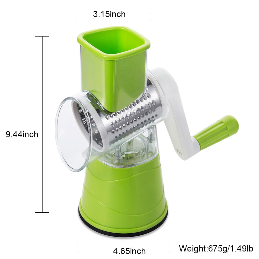 Multifunction Kitchen Slicer & Grater – 3-in-1 Vegetable Cutter