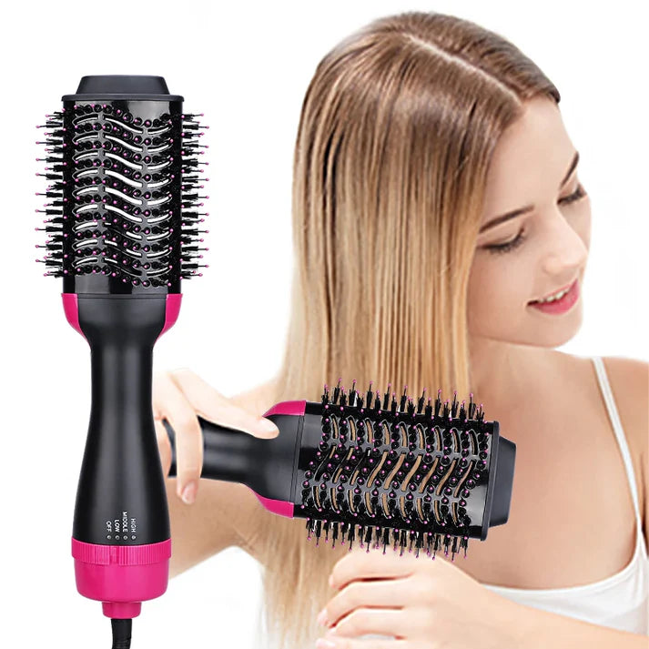 3-in-1 Ionic Hair Styler Brush – Fast Dry, Volumize & Curl for Salon-Quality Looks