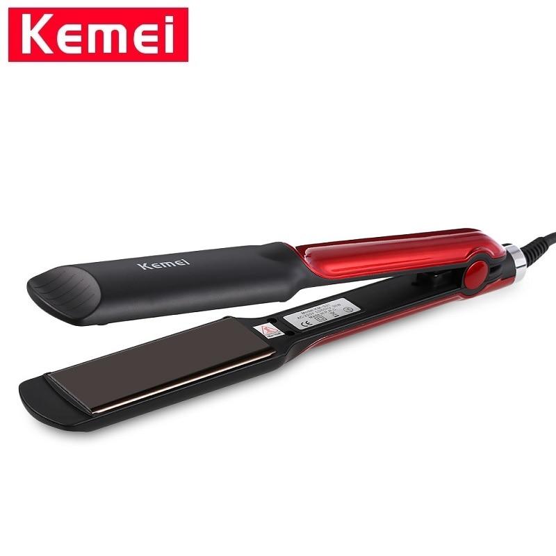 Kemei KM-531 Professional Wet/Dry Ceramic Hair Straightener – Fast Heating Electric Flat Iron