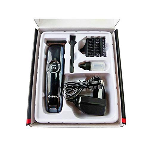 GEEMY GM-6050 Professional Hair Trimmer – High Performance T-Blade with LCD Reminder