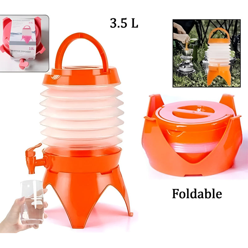 3.5-Liter Mini Portable Foldable Beverage Dispenser – Multi-Purpose, Compact & Easy-to-Carry