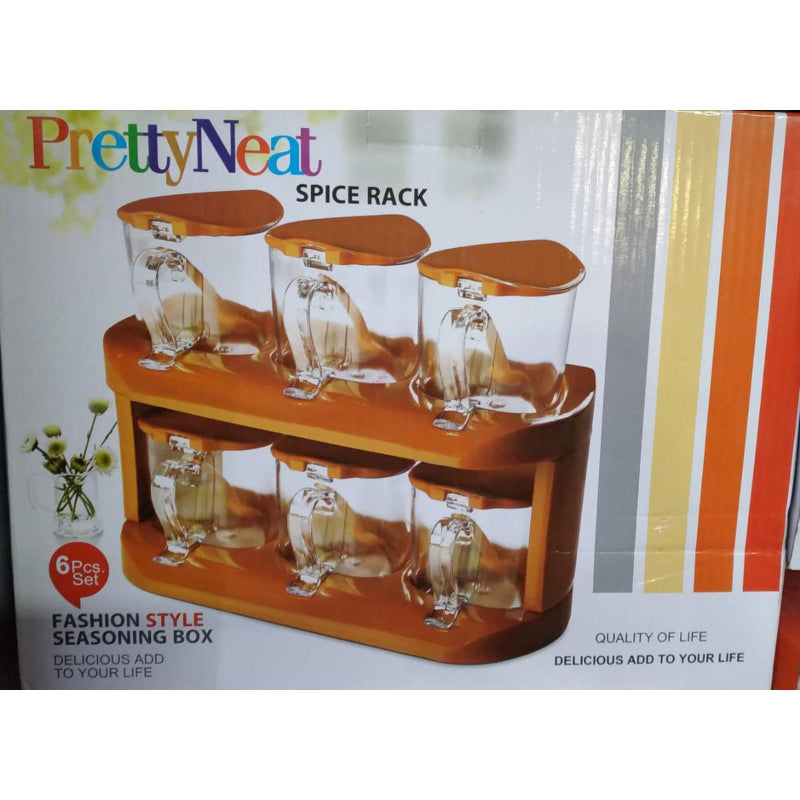 6 Pcs Fashion Style Seasoning Spice Rack Set