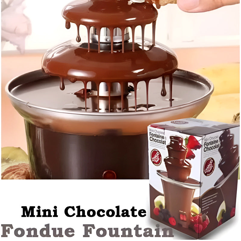 BD-017 Electric 3-Tier Mini Chocolate Fondue Fountain – Elegant Dessert Centerpiece