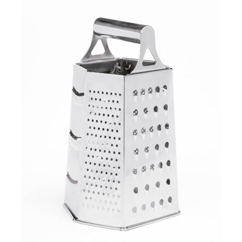 Eco-Friendly 6-Sided Stainless Steel Grater – Multi-Purpose Manual Kitchen Box Grater