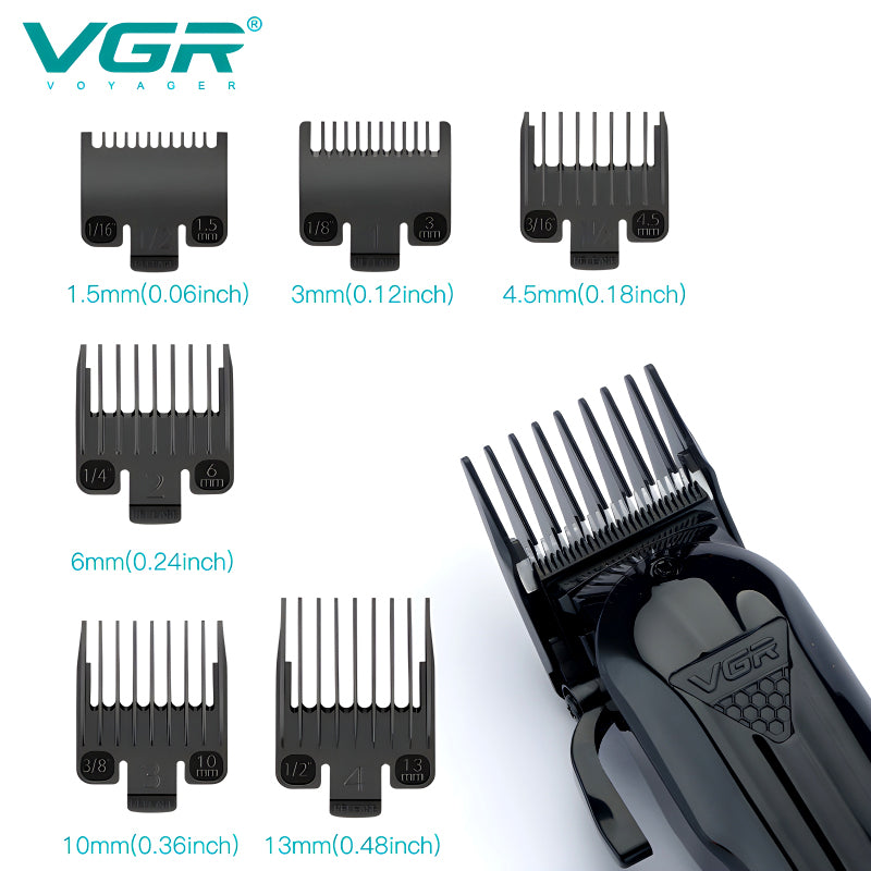 VGR V-282 Professional Rechargeable Cordless Hair Clipper – Precision Grooming for Men