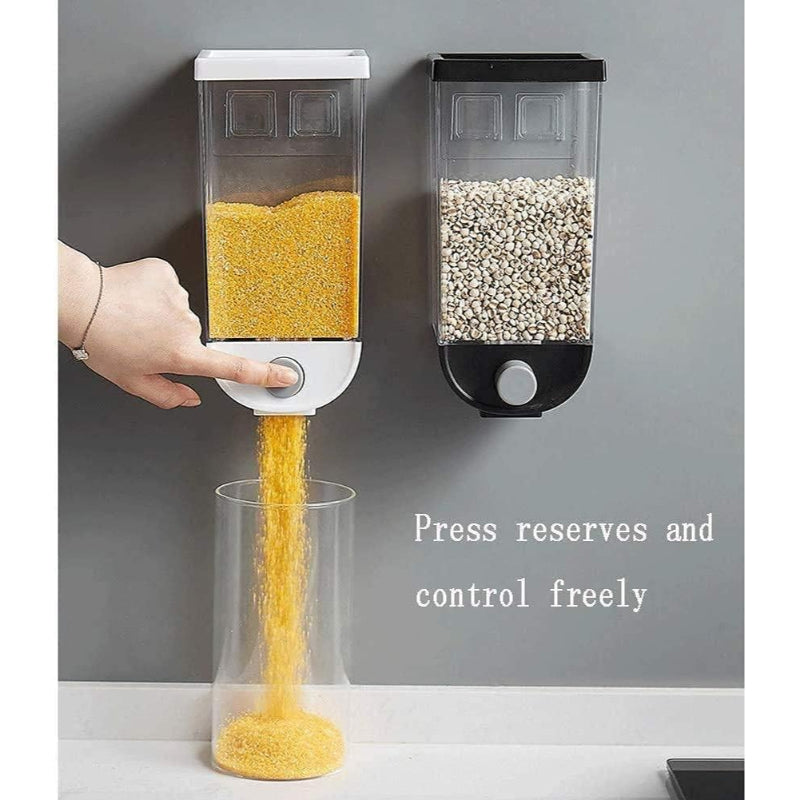 1000ml Transparent Eco-Friendly Wall Mounted Grain Storage Box – Airtight Food Dispenser