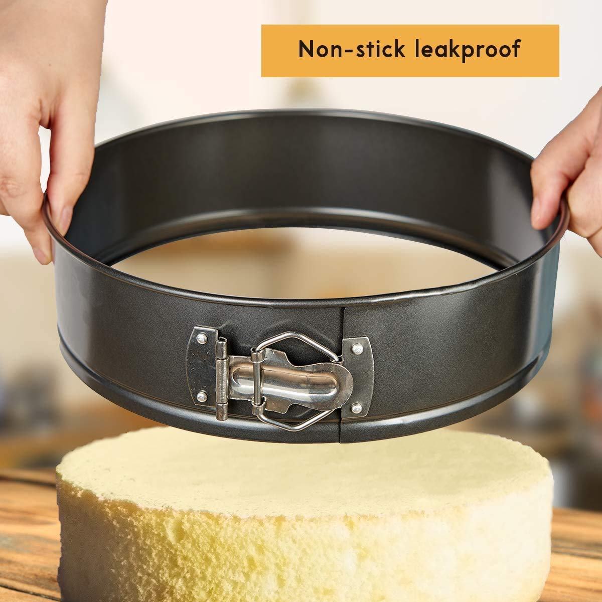 3 Pcs Non-Stick Springform Cake Mold Baking Pan Set