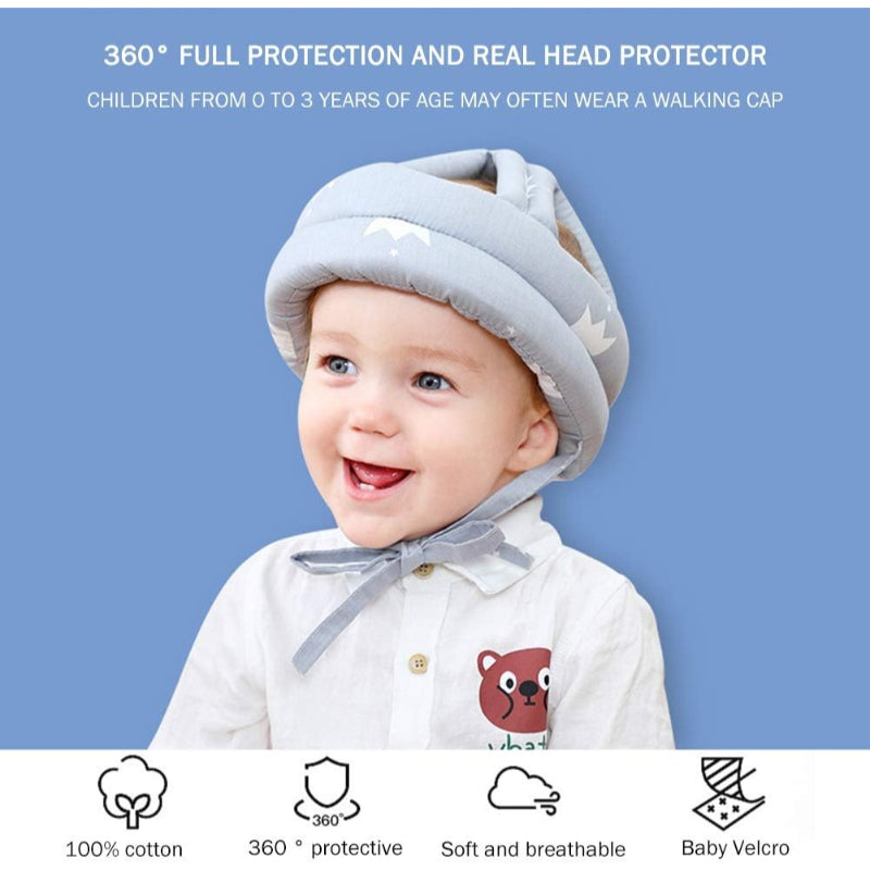 Adjustable Baby Soft Anti-Fall Safety Helmet – Toddler Head Protection Cap