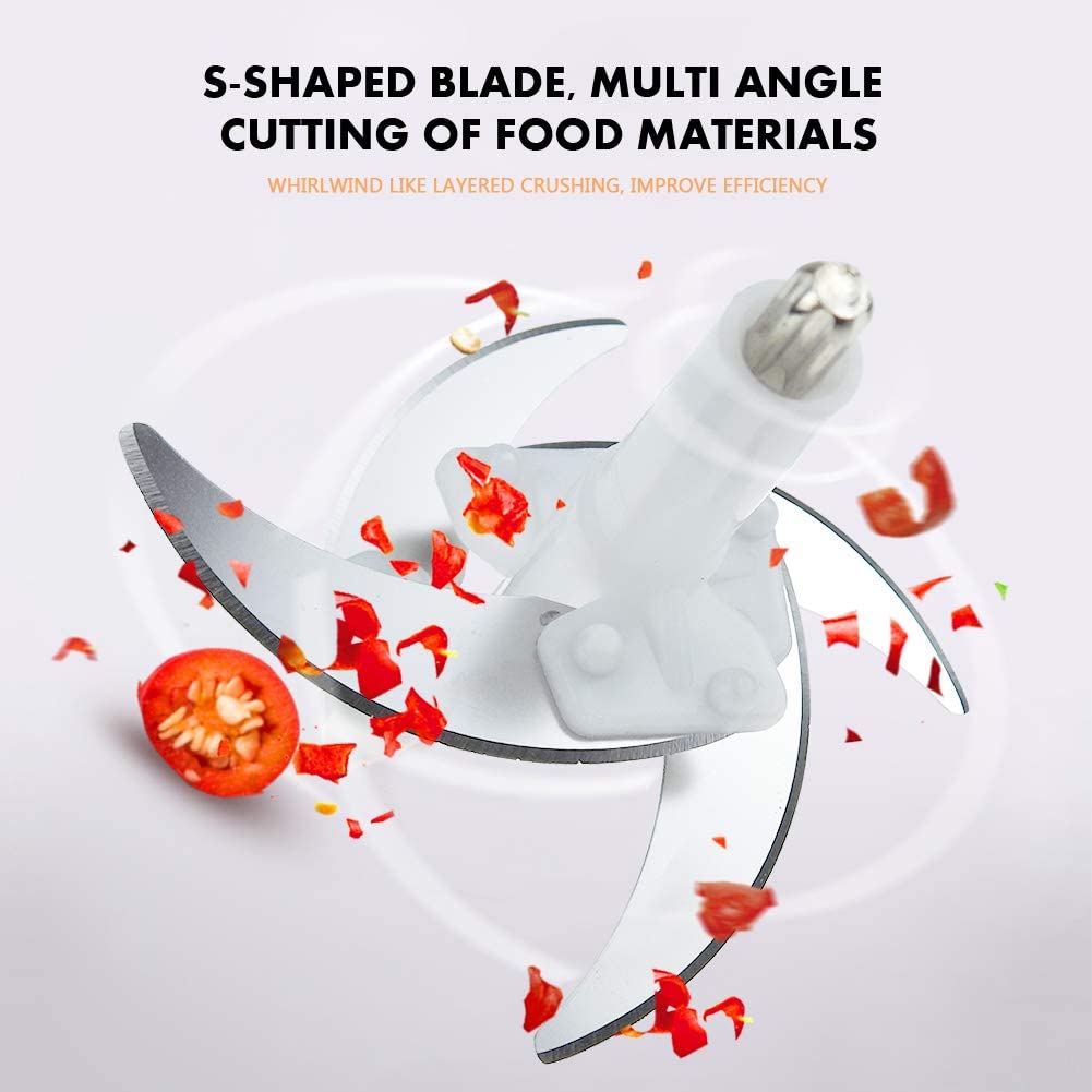 Effortless Hand-Powered 4-Blade Food Chopper – Chop, Mix & Mince in Seconds!