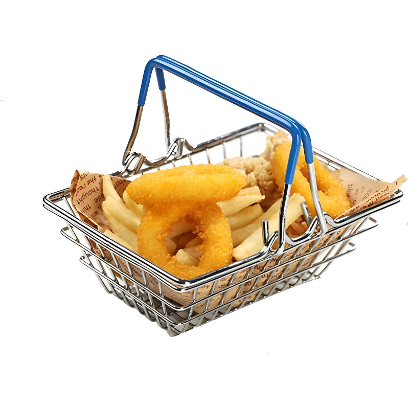 Mini Multi-Purpose Portable Stainless Steel Fry Basket – Versatile & Eco-Friendly Serving Tray