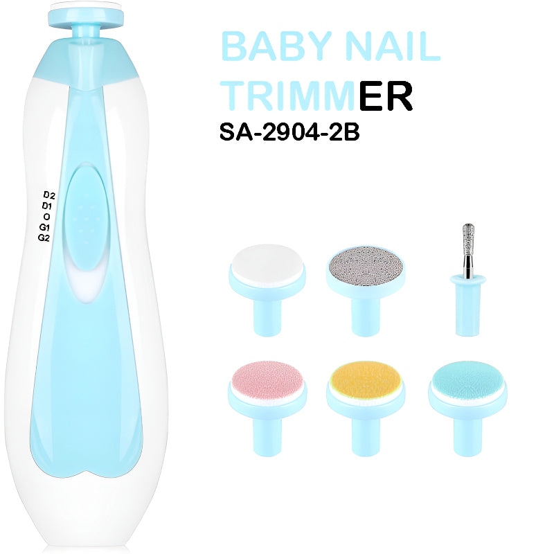 6-in-1 Safe & Efficient Electric Baby Nail Trimmer – Multi-Functional Grooming Kit for All Ages