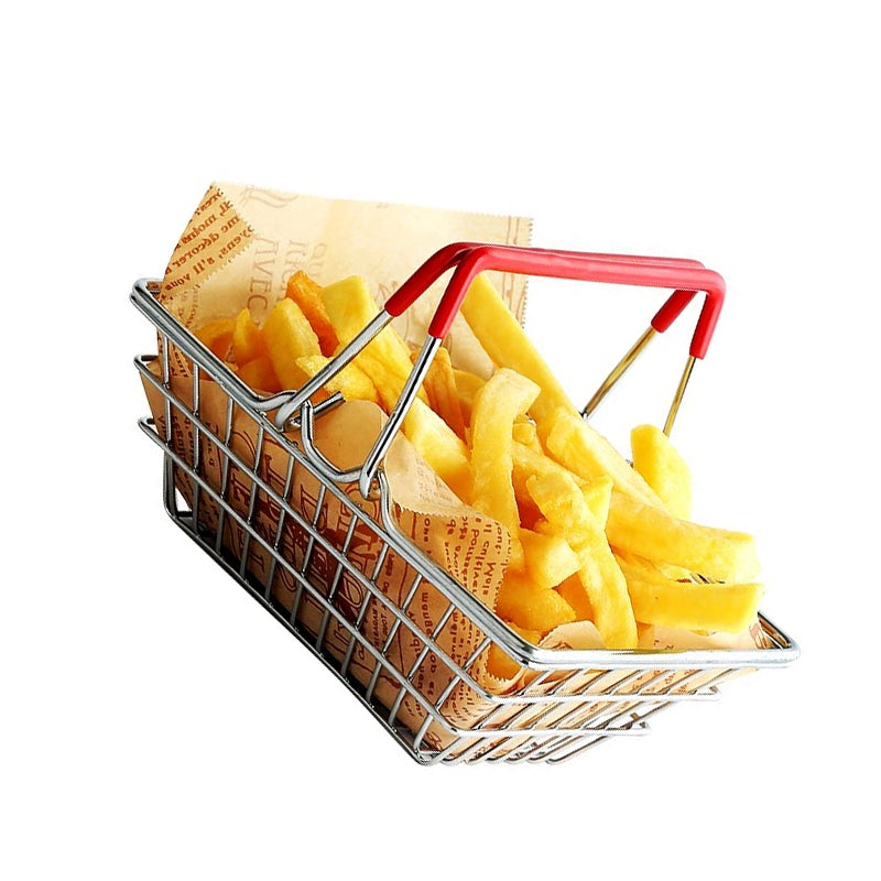 Mini Multi-Purpose Portable Stainless Steel Fry Basket – Versatile & Eco-Friendly Serving Tray