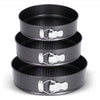 3 Pcs Non-Stick Springform Cake Mold Baking Pan Set