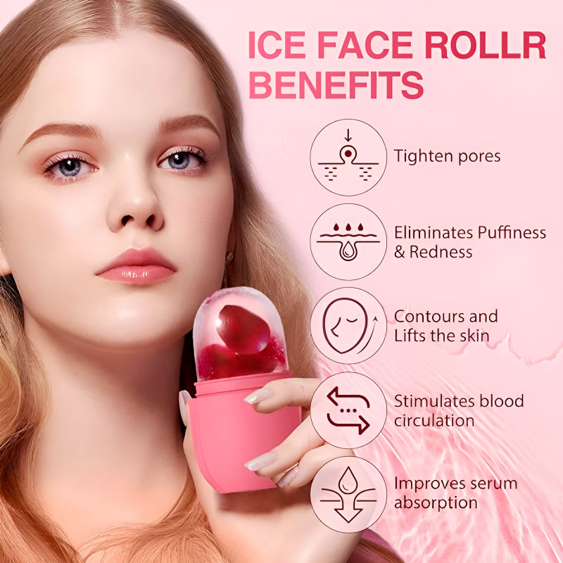 Ultimate Multi-Purpose Mini Silicone Facial Ice Roller – Cooling & Rejuvenating Skincare Tool