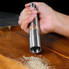 One-Handed Operation Thumb Push Stainless Steel Spice Grinder – Eco-Friendly & Portable