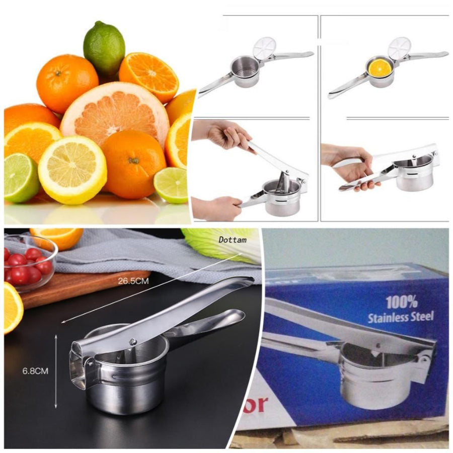 Stainless Steel Multi-Purpose Juice Extractor – Hand Press Squeezer