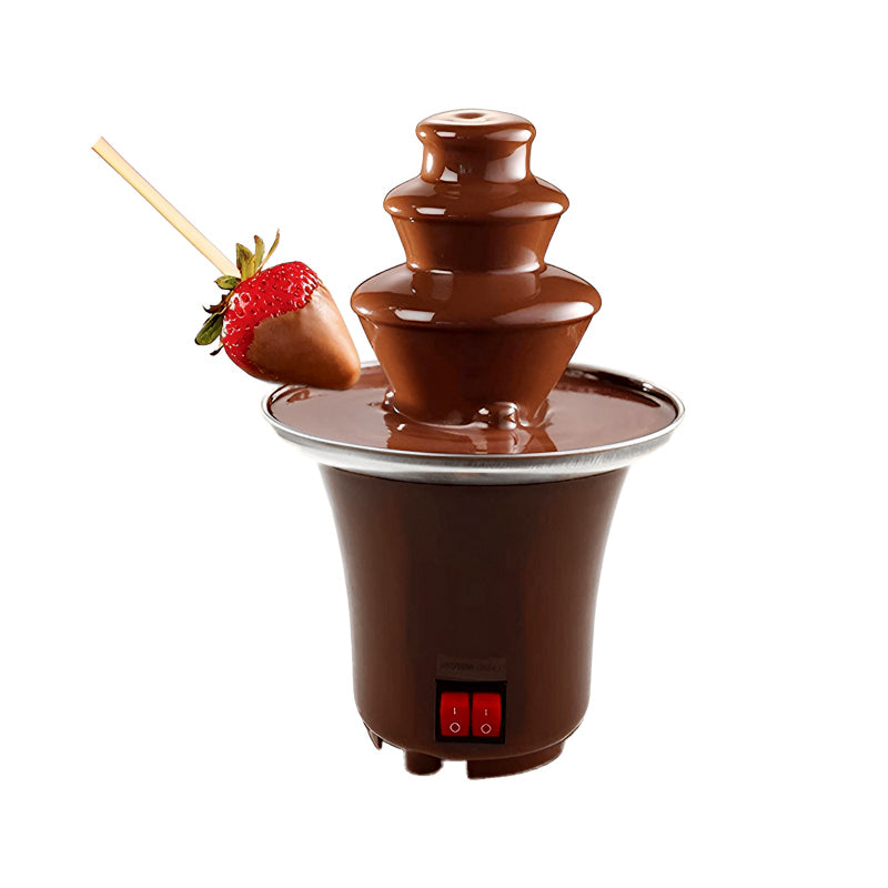 BD-017 Electric 3-Tier Mini Chocolate Fondue Fountain – Elegant Dessert Centerpiece