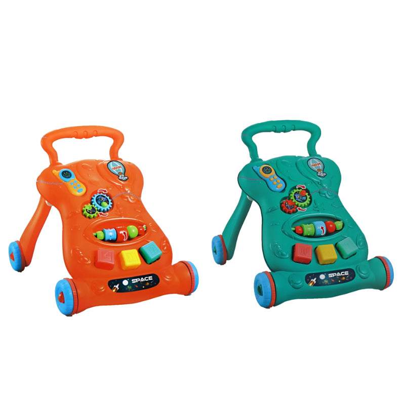 Play Together 2-in-1 Music Walker – Interactive Baby Walker with Rattles, Gears, Melodies & Sorter Cubes