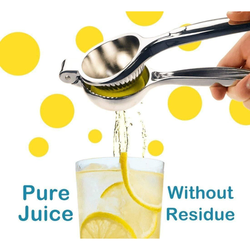 Heavy Stainless Steel Citrus Squeezer – Hand-Operated Single Press Lemon Squeezer