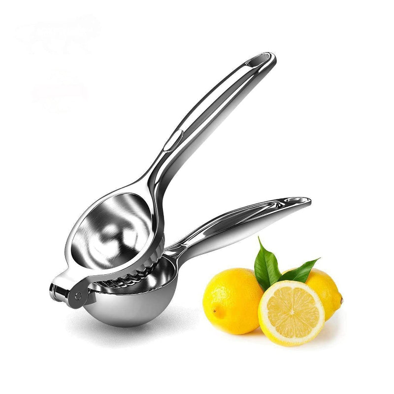 Heavy Stainless Steel Citrus Squeezer – Hand-Operated Single Press Lemon Squeezer