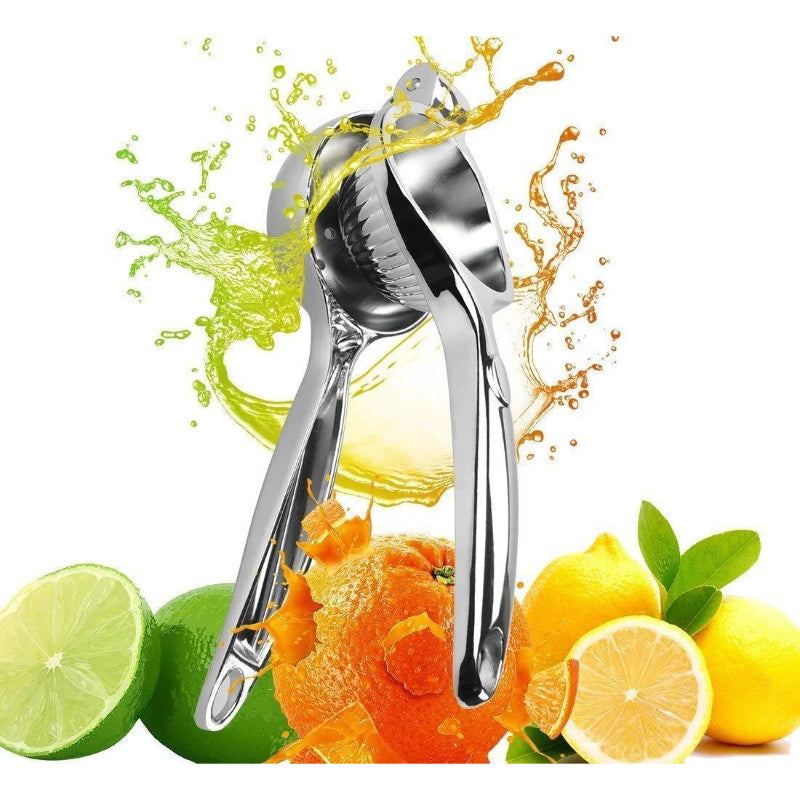 Heavy Stainless Steel Citrus Squeezer – Hand-Operated Single Press Lemon Squeezer