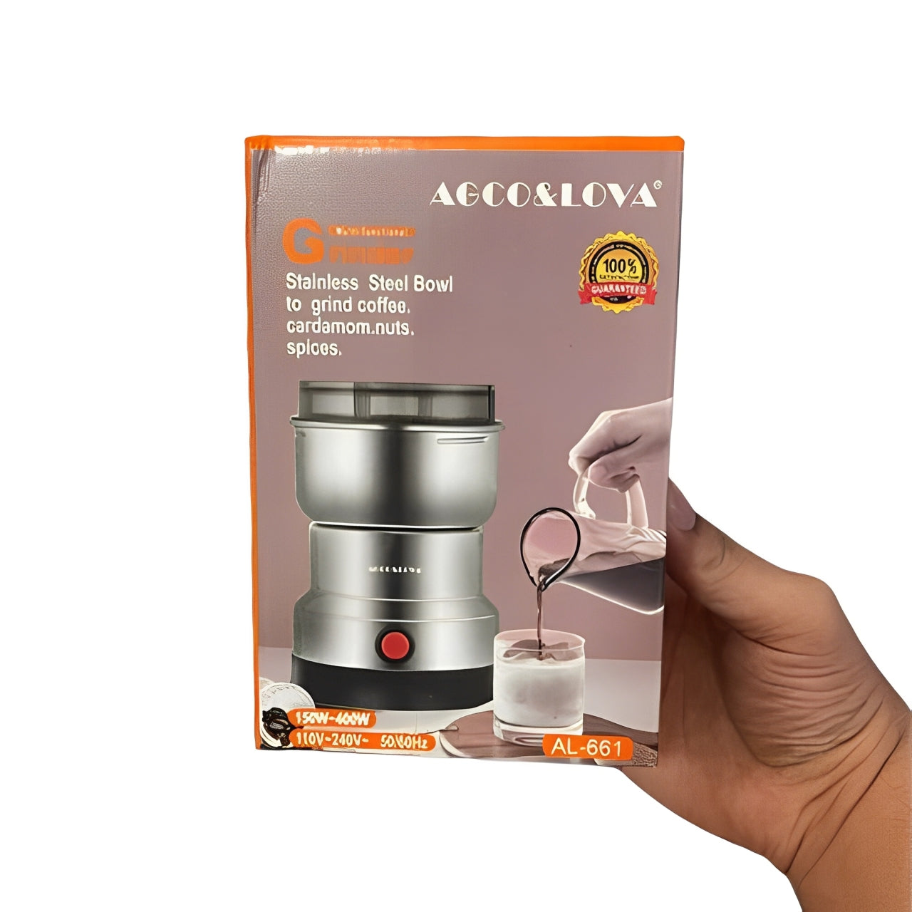 AL-661 Compact Multifunctional 400W Stainless Steel Grinder – Versatile 4-Blade Kitchen Chopper