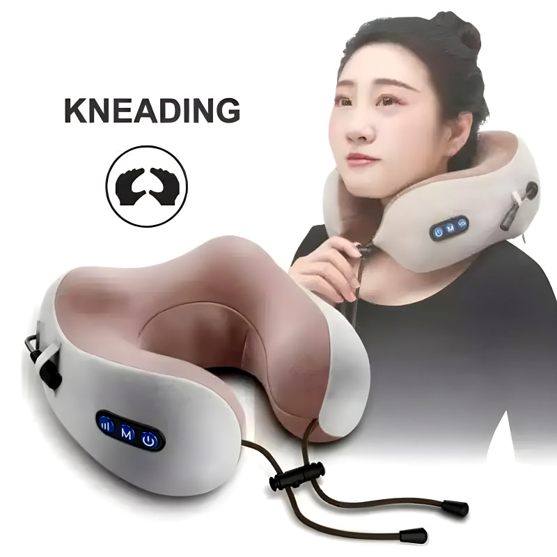 Compact & Versatile Electric U-Shaped Massage Pillow – Ultimate Cervical Massager for Home, Car & Outdoor Relaxation