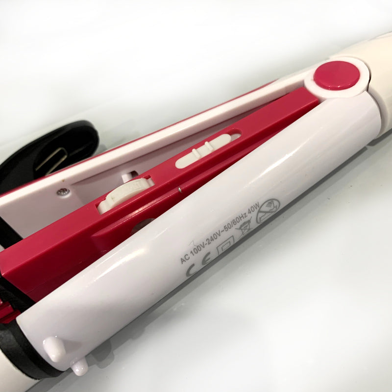 Kemei KM-1290 Professional Ceramic Hair Straightener – Multi-Functional Styling Tool with 360° Swivel Cord