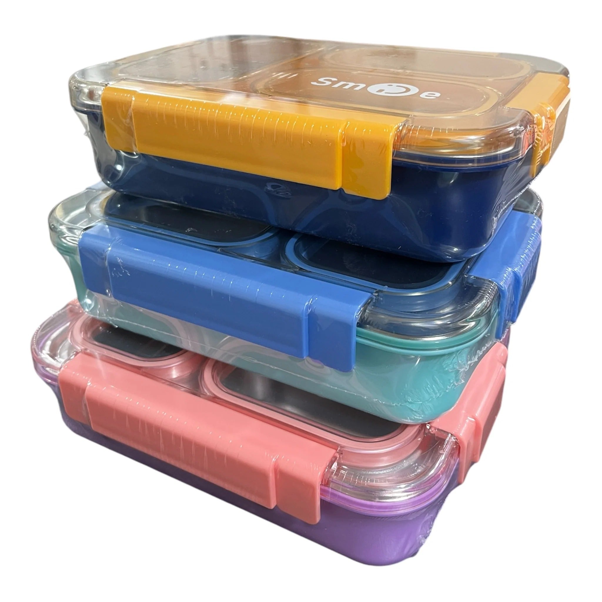 Three Section Smile Lunch Box – Ultimate Leak-Proof, Eco-Friendly Insulated Meal Carrier