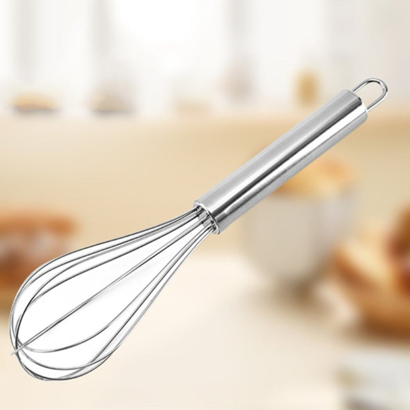 Pack of 5 Stainless Steel Whisk Set – Non-Stick, Flexible Manual Stirrer for Effortless Mixing