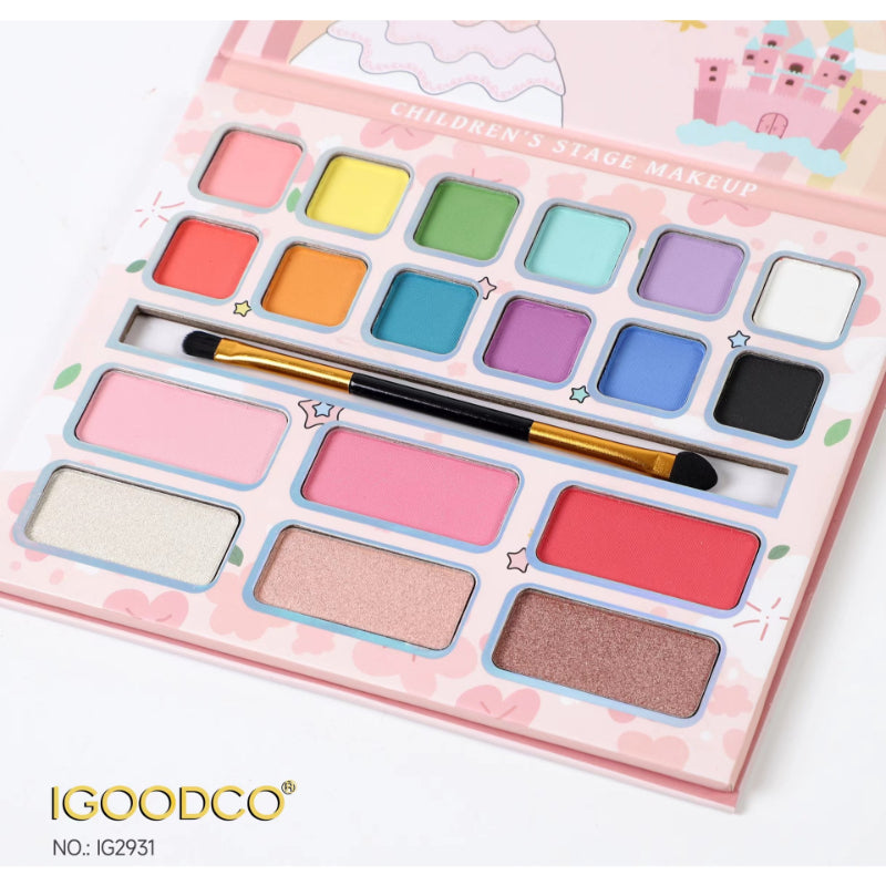 96-Color Butterfly Eyeshadow Palette Toy – Pearly Matte Glitter Makeup for Kids