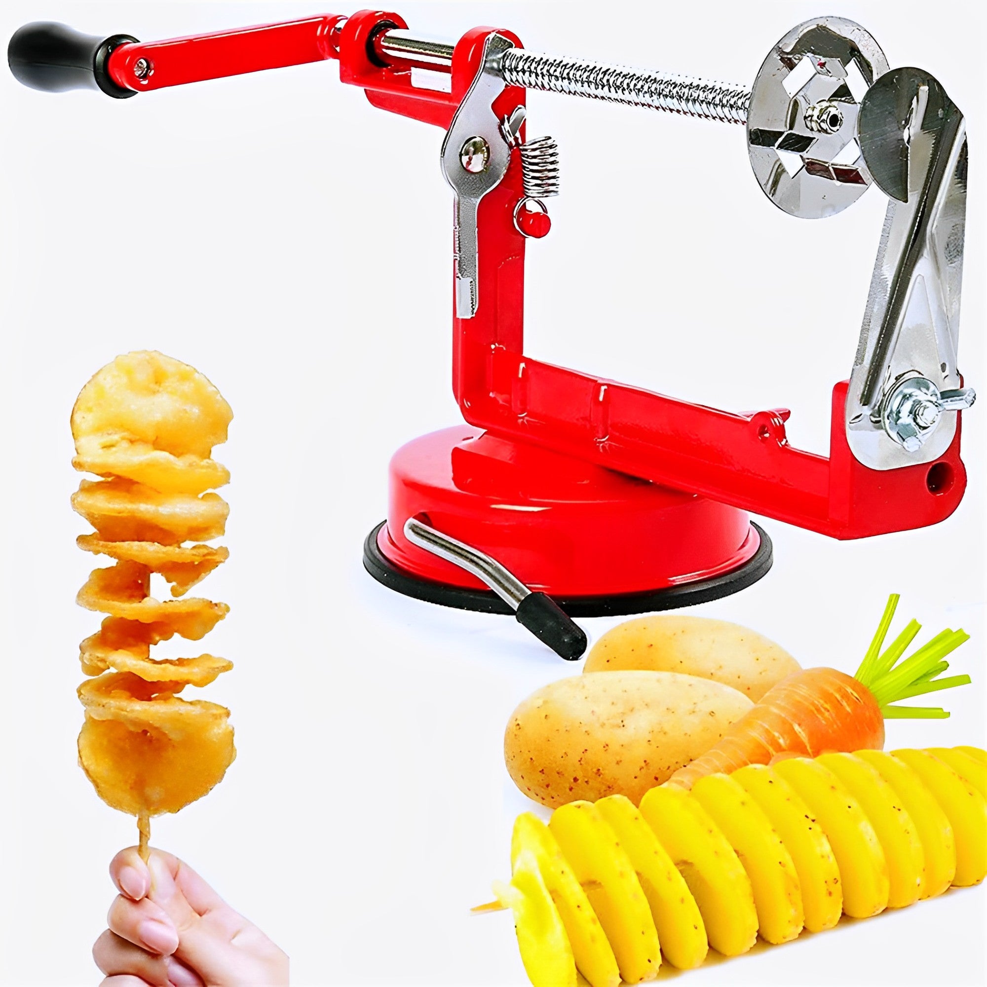 High-Quality Stainless Steel Spiral Potato Slicer – Non-Slip Design for Tornado Potatoes