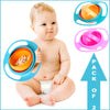 Pack of 2 Universal Gyro Bowls – 360° Rotating Spill-Proof Baby Feeding Dish