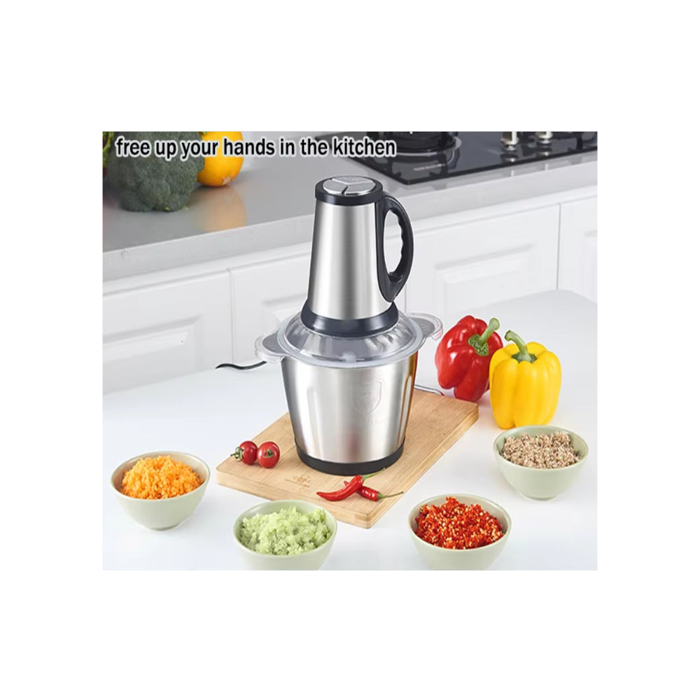 SL-2021 3L Multifunctional Electric Meat Grinder Chopper – 300W with Variable Speed & Safety Interlock