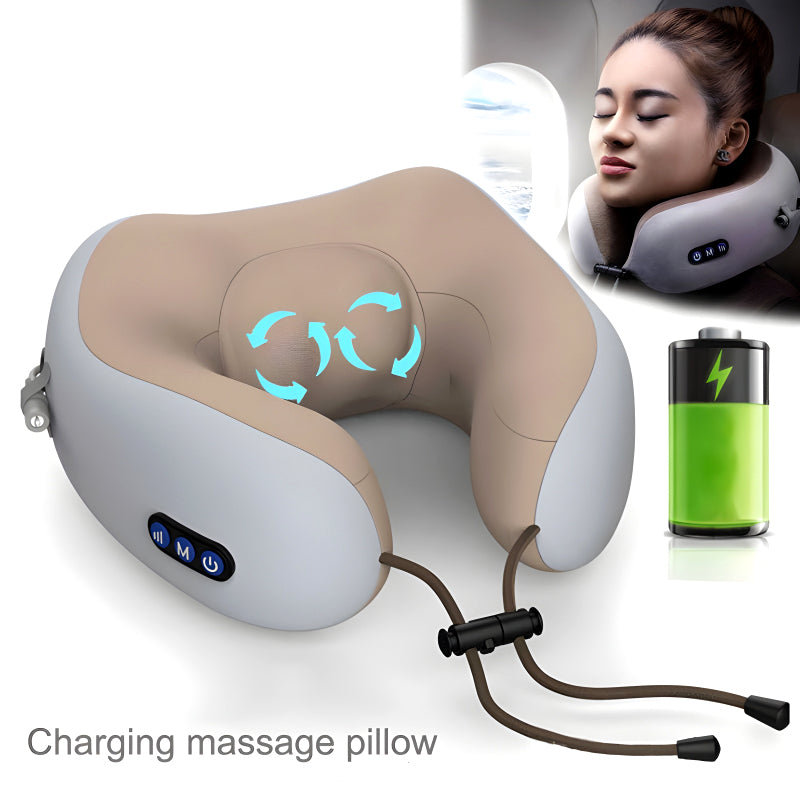 Compact & Versatile Electric U-Shaped Massage Pillow – Ultimate Cervical Massager for Home, Car & Outdoor Relaxation