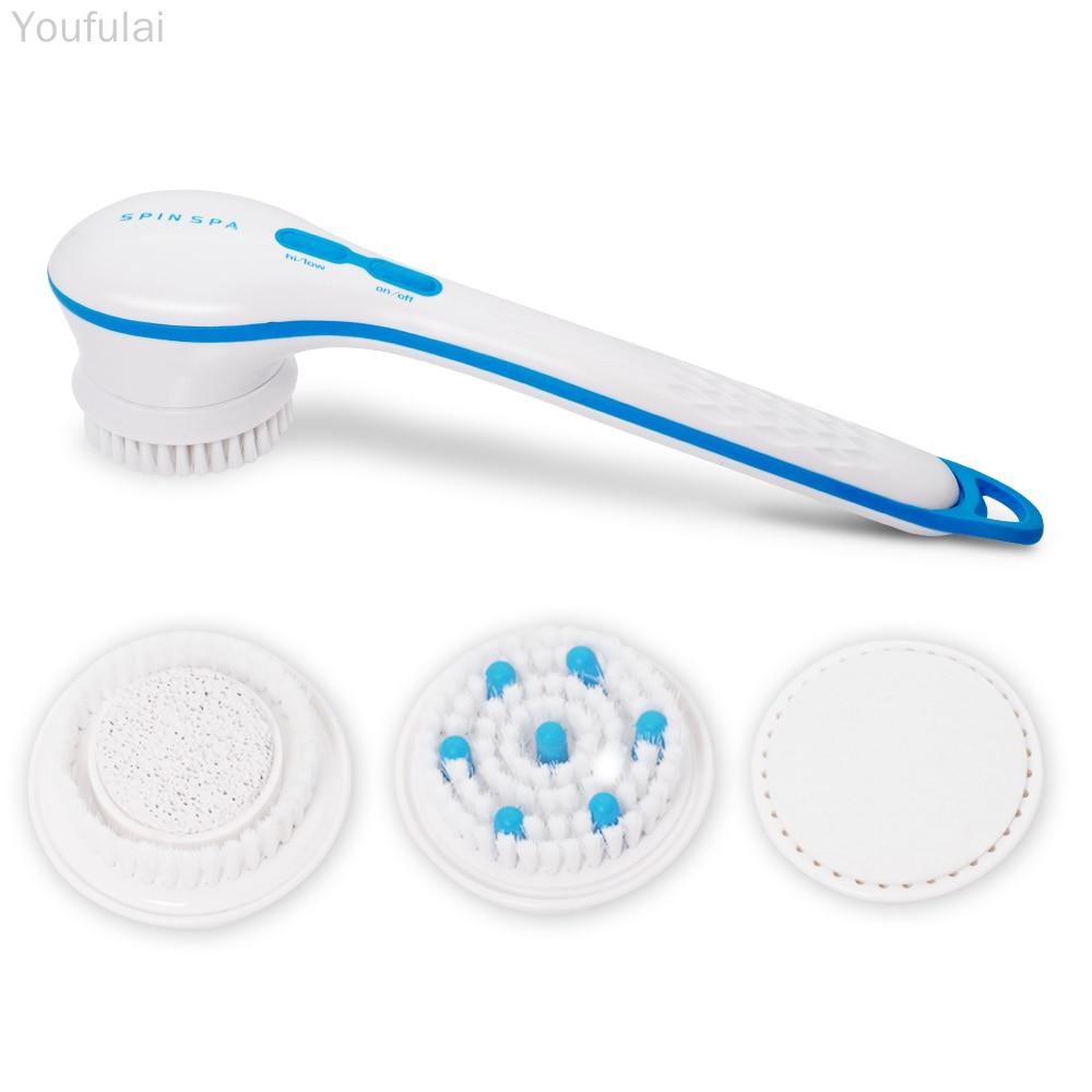 Electric 5-in-1 Shower Brush – Spin Spa Multi-Functional Bath Scrubber & Massager