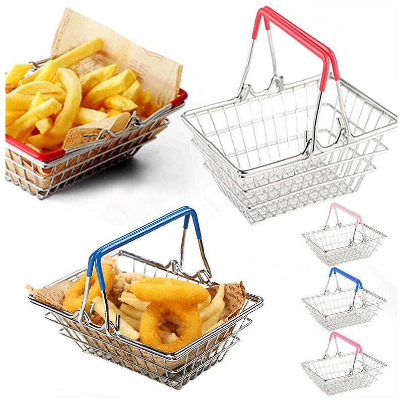 Mini Multi-Purpose Portable Stainless Steel Fry Basket – Versatile & Eco-Friendly Serving Tray