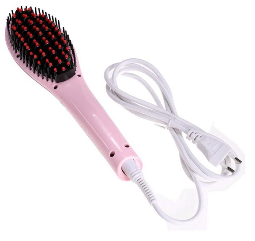 LCD Digital Ceramic Hair Straightening Brush – Fast Smoothing Ionic Hair Comb