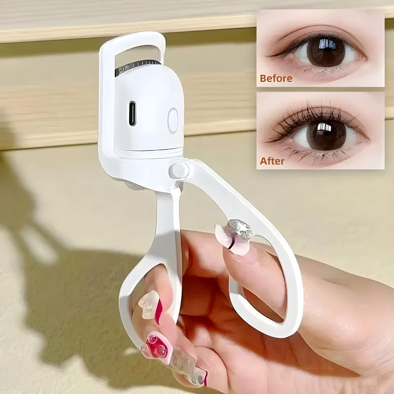 Compact & Rechargeable Mini Electric Eyelash Curler – 30-Second Preheat for Stunning Curls