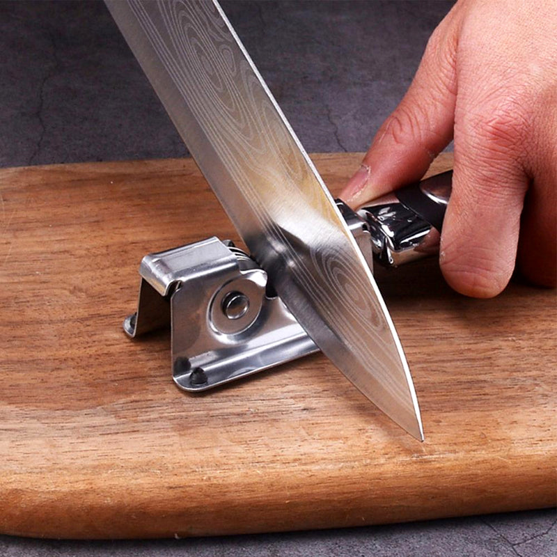 Easy Grip Stainless-Steel Mini Knife Sharpener – Multifunctional, Rust-Proof & Non-Slip