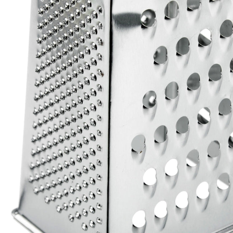 4-Sided 9-Inch Multi-Purpose Stainless Steel Grater – Eco-Friendly Food Slicer