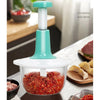 Effortless Hand-Powered 4-Blade Food Chopper – Chop, Mix & Mince in Seconds!