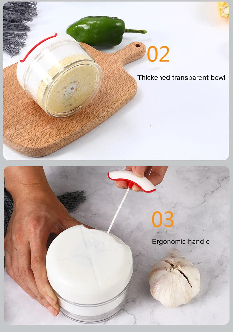 Mini Food Garlic & Vegetable Chopper – Manual Multi-Function Grinder