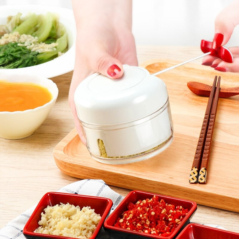 Mini Food Garlic & Vegetable Chopper – Manual Multi-Function Grinder